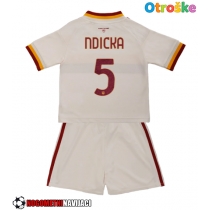 Otroške Nogometnih dresov AS Roma Evan Ndicka #5 Gostujoči 2026-27 Kratki rokavi (+ hlače)